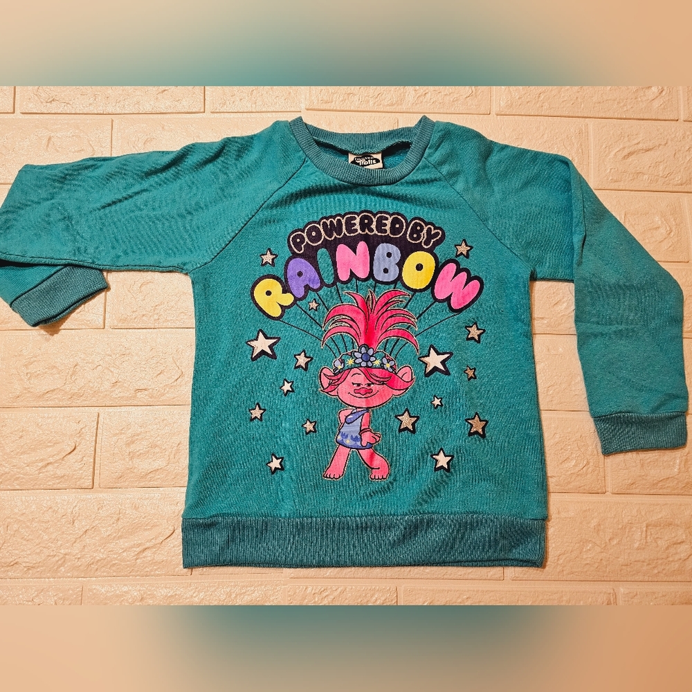 Trolls Rainbow 6X Girls Long Sleeve Shirt